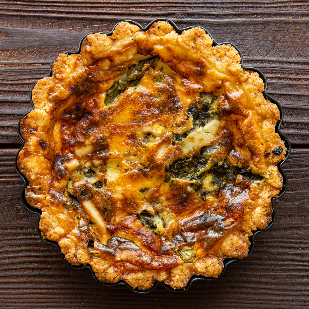 Mediterrane Tarte mit Polentaboden Mediterrane Tarte mit Polentaboden