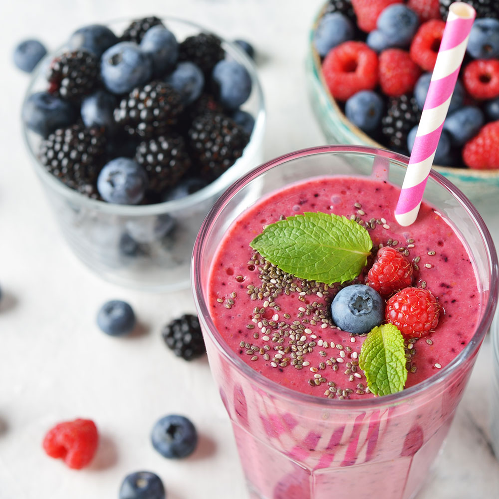 Blaubeer-Bananen-Shake Blaubeer-Bananen-Shake