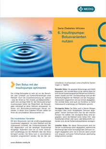 6. Insulinpumpe: Bolusvarianten nutzen