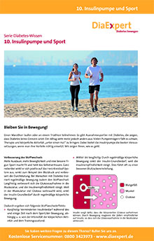 10. Insulinpumpe und Sport